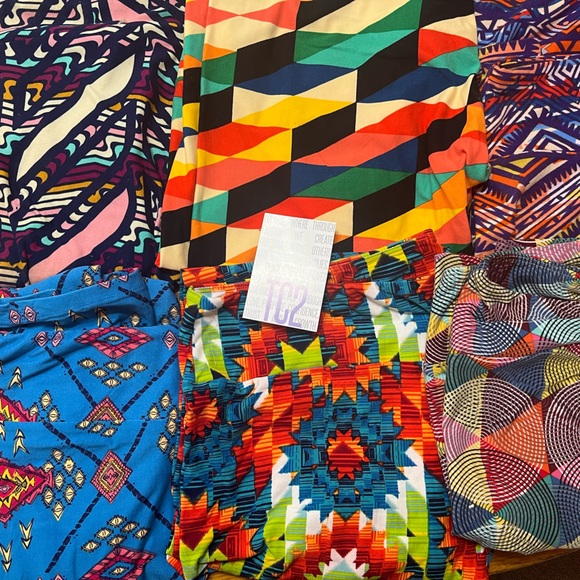 LuLaRoe TC2 leggings lot of 6 pair - Picture 1 of 3